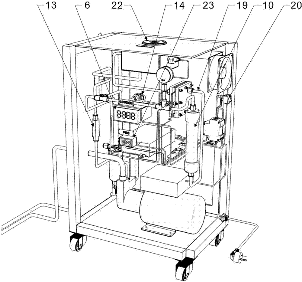 Hydrogen-enriched bubble bath machine