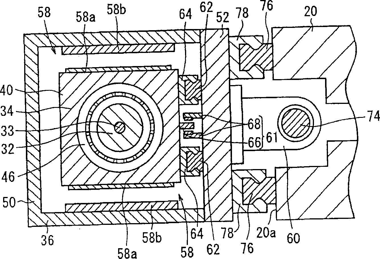 Tool head, machine tool and boring method of bore of cylinder block using the machine tool