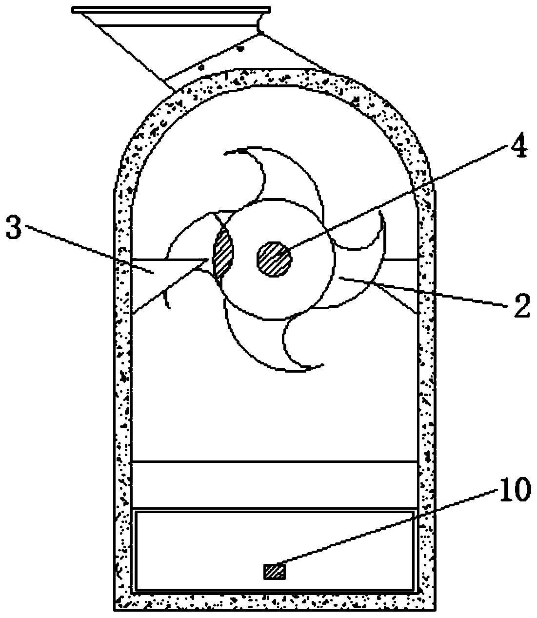 Straw incineration device based on special-shaped gear transmission principle