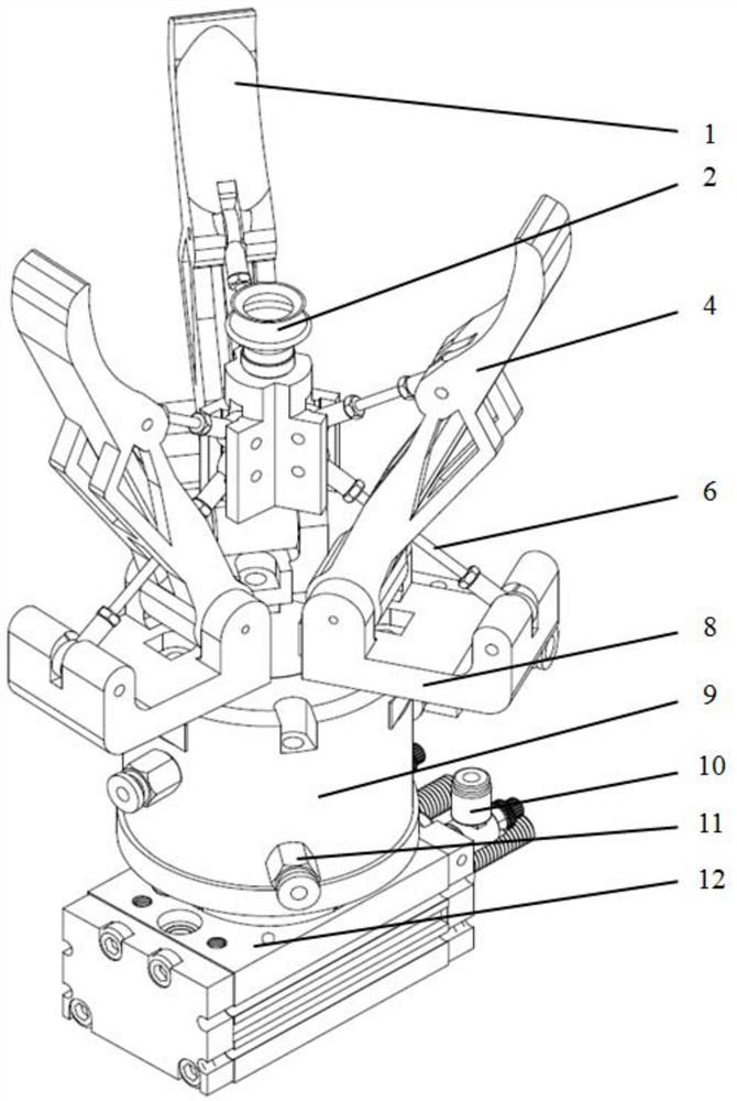 A multi-claw pneumatic non-destructive fruit and vegetable picking manipulator with human-like picking action