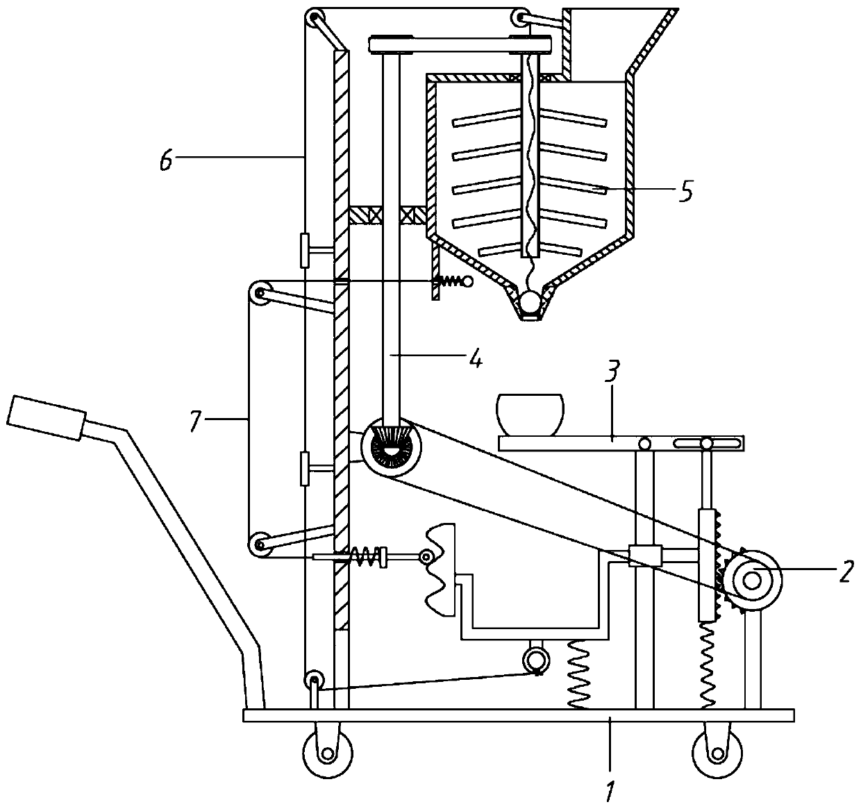 Feed device with function of dispersing feed for aquaculture