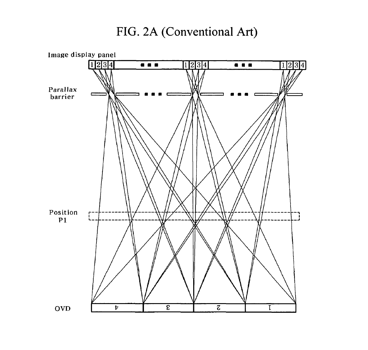 Autostereoscopic three-dimensional image display device using time division