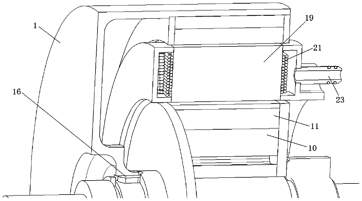 Double-rotor yoke-free radial magnetic flux direct-cooling motor