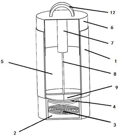 Traditional Chinese medicine dryer based on s-shaped stirring blade stirring and drying method thereof