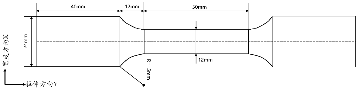 Test and calculation method for determining true stress-strain curve of material