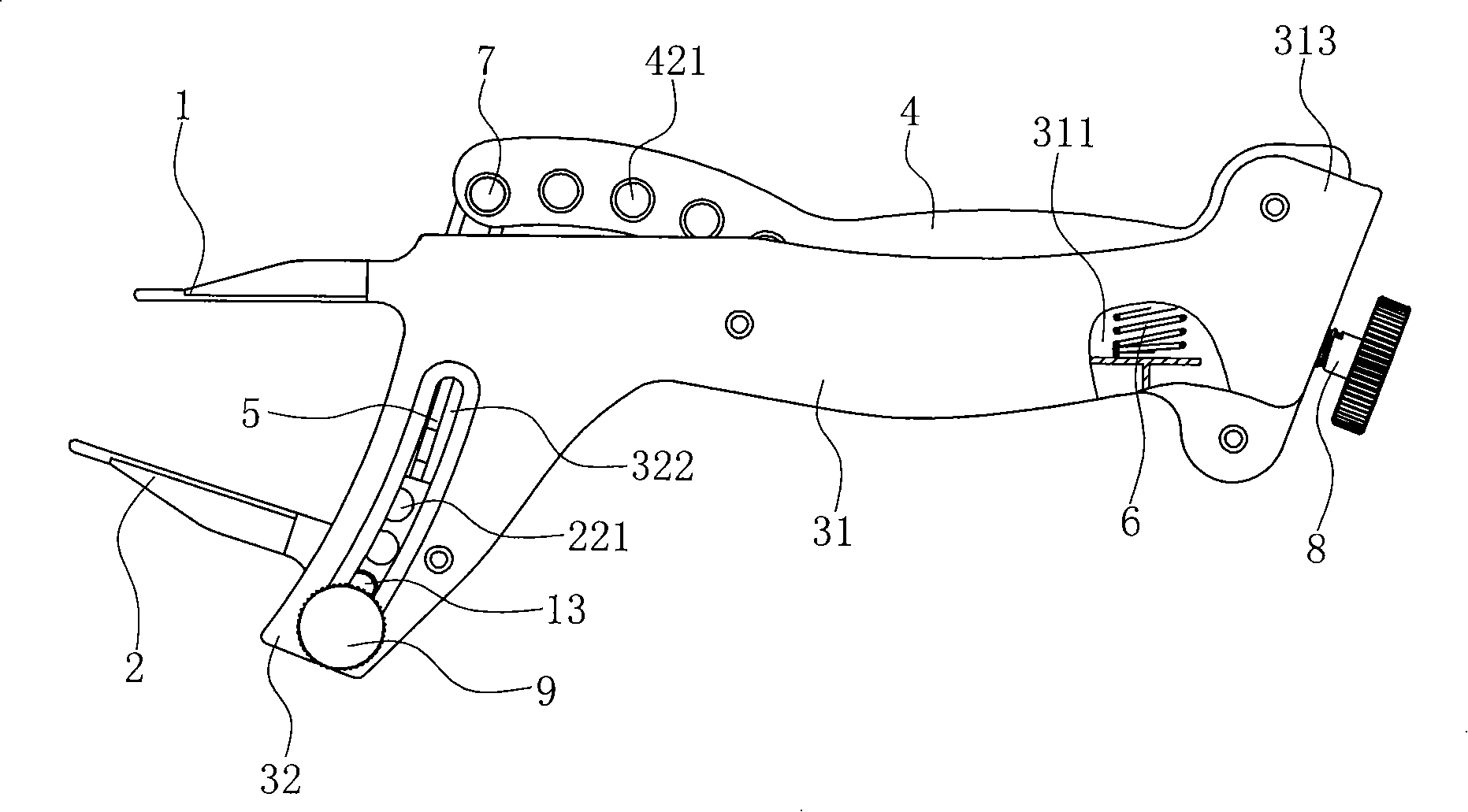 Mouth-gag of oral cavity