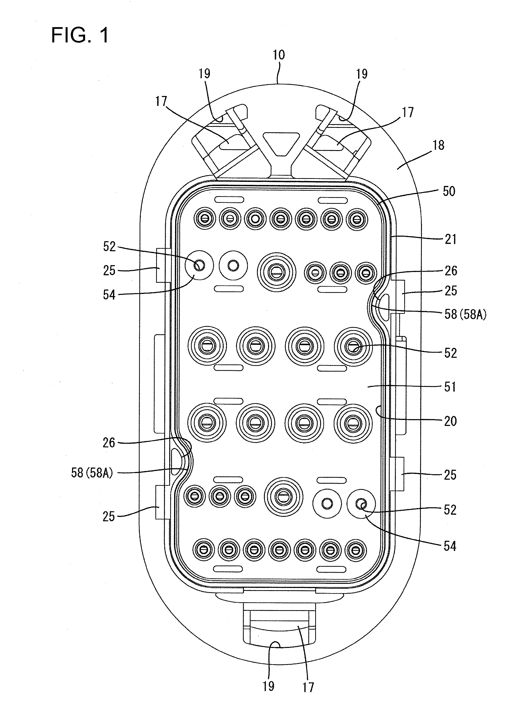 Waterproof connector and method of producing rubber stopper