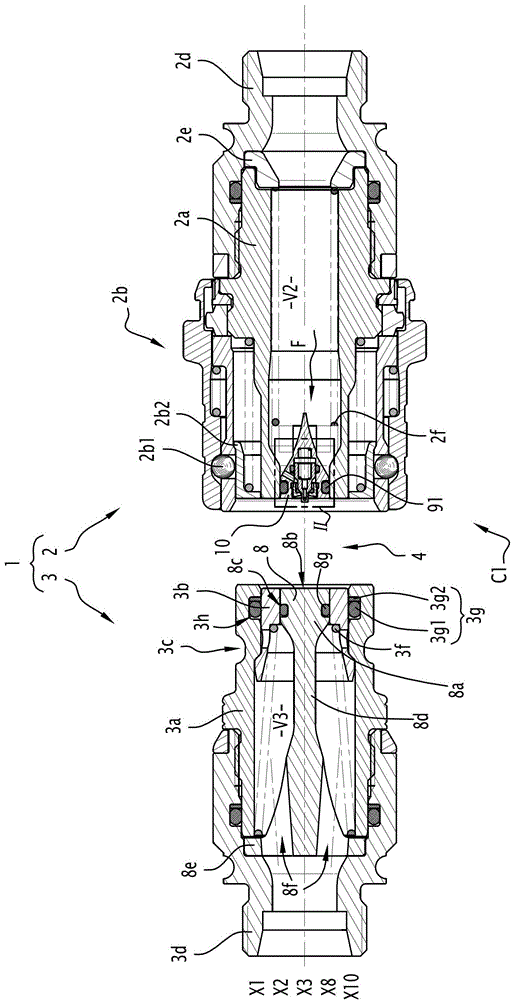 Drain and removal equipment, including connection end pieces and connectors for such equipment