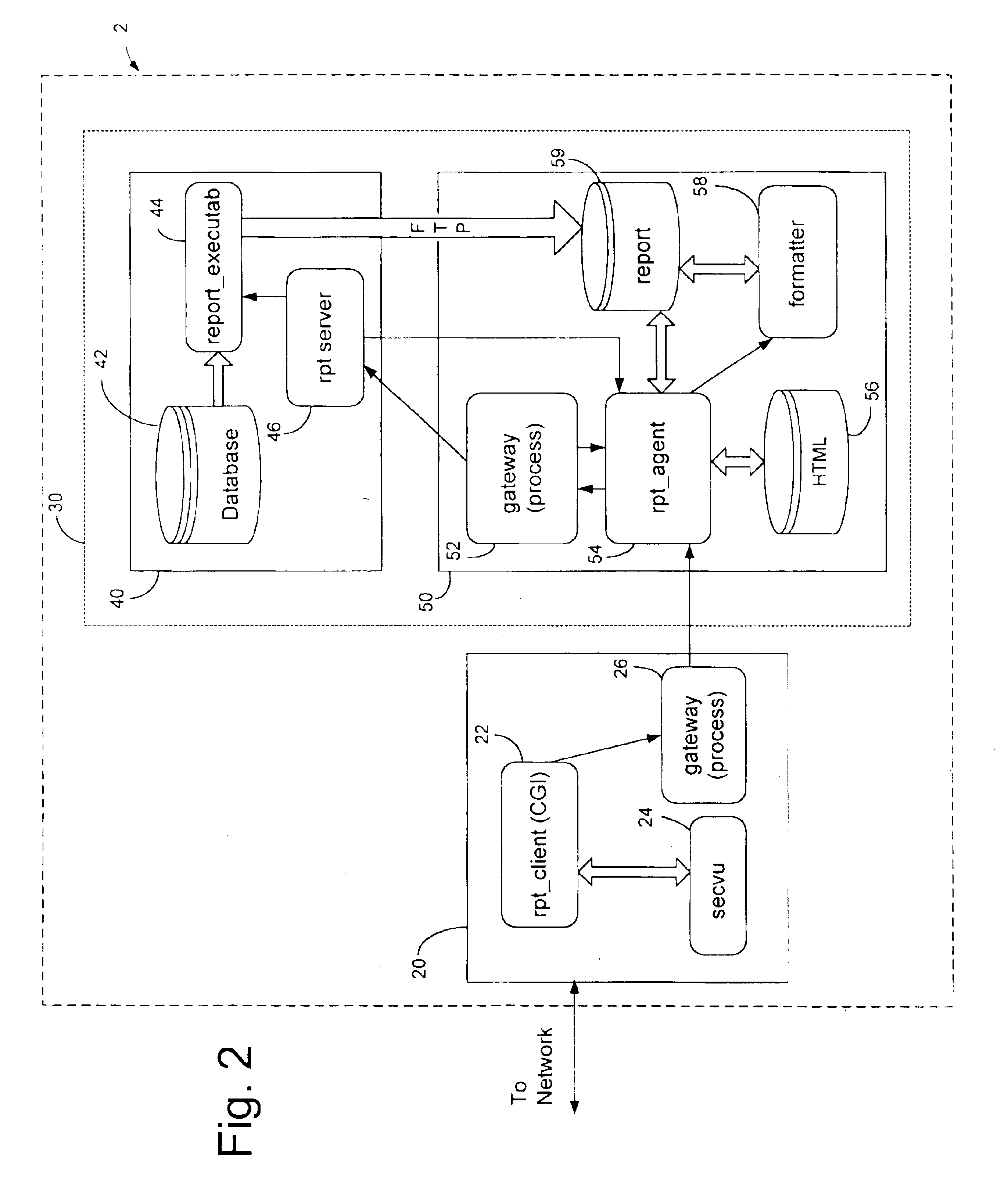 System and method for generating reports in a telecommunication system