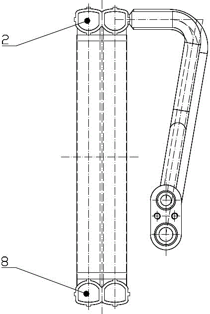 Double-layer parallel flow evaporator