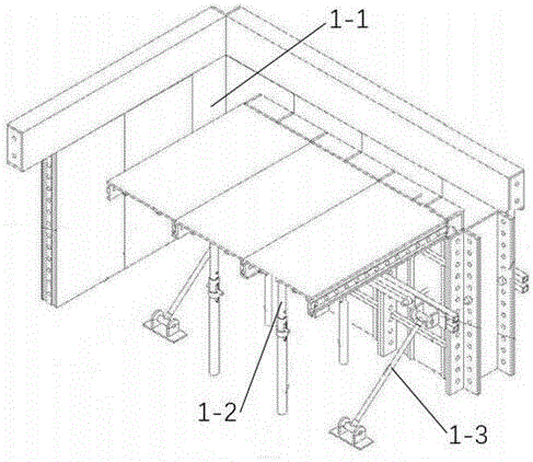Aluminum alloy template assembling system for building