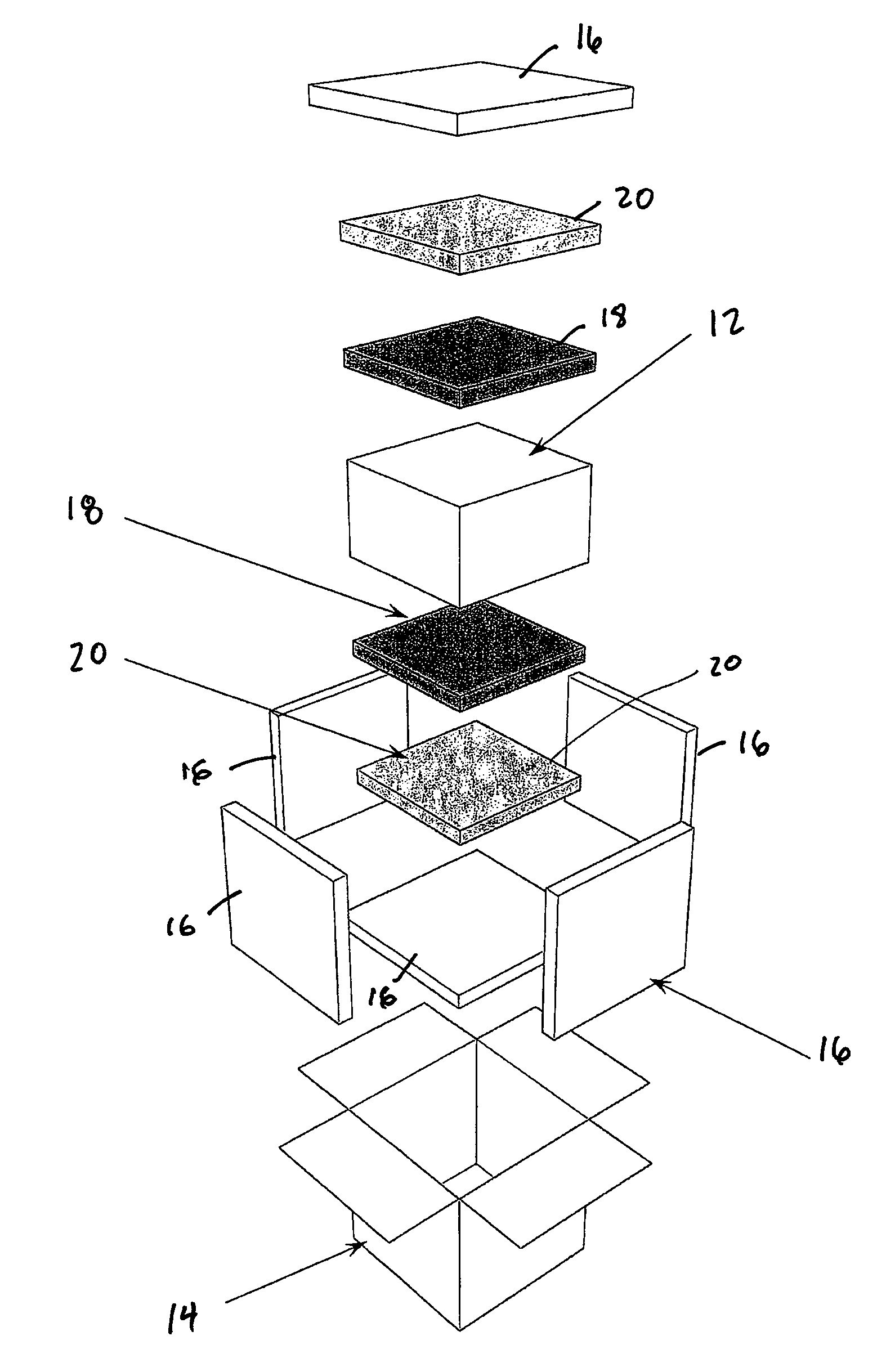 Package having phase change materials and method of use in transport of temperature sensitive payload