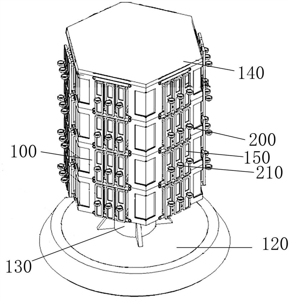 Thoracic surgery endoscope surgical instrument taking and storing device