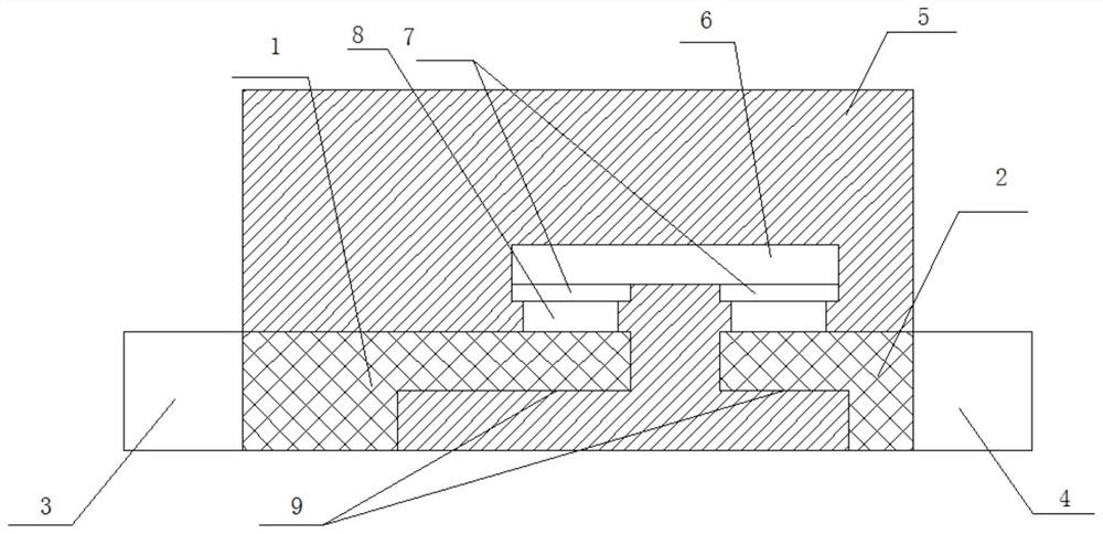 Welding-wire-free 360-degree light-emitting diode and packaging method thereof