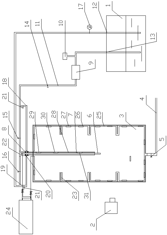 A laboratory test device for simulating the flow field of salt rock karst cavity construction