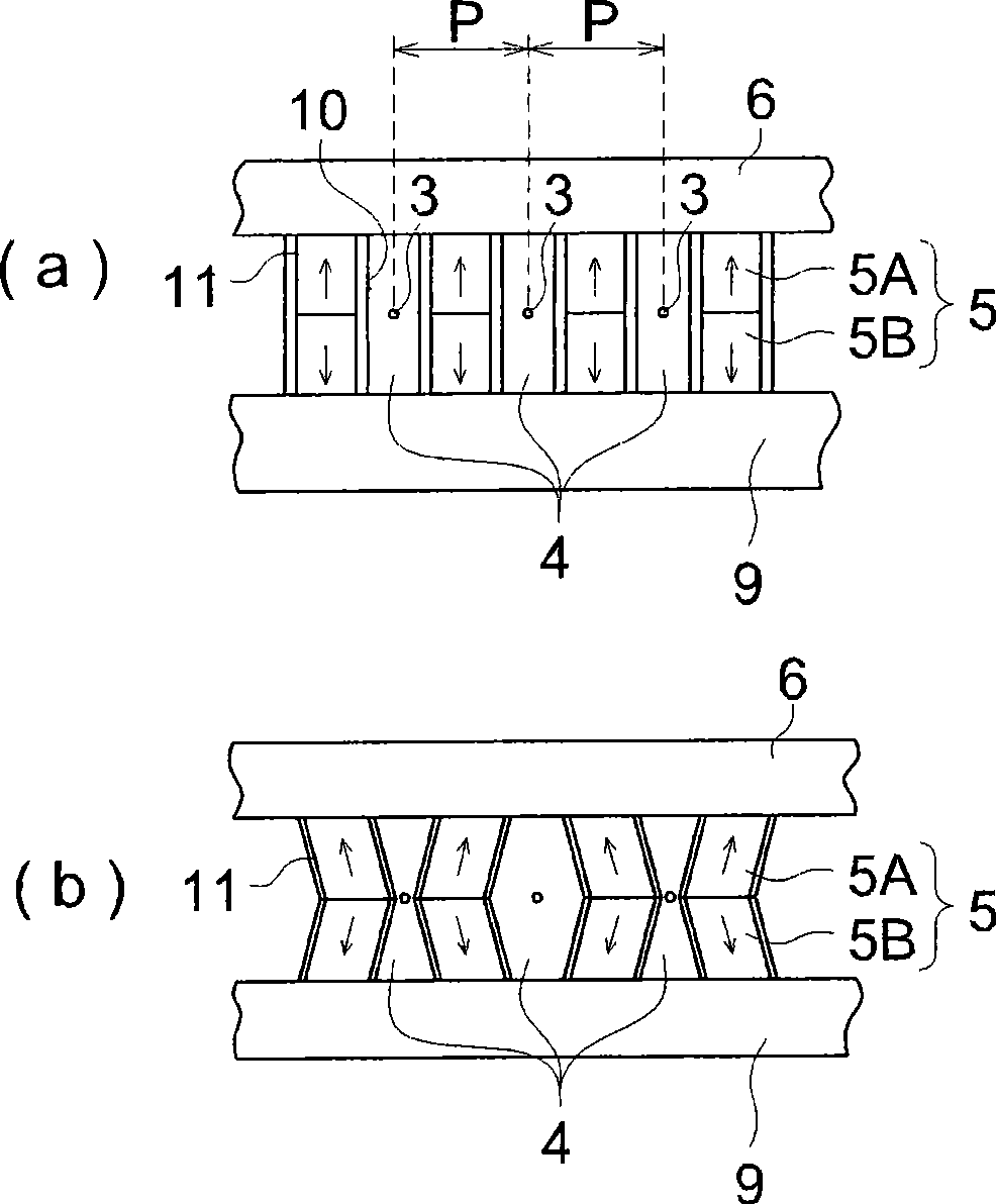 Shear mode-type piezoelectric actuator and liquid droplet delivery head