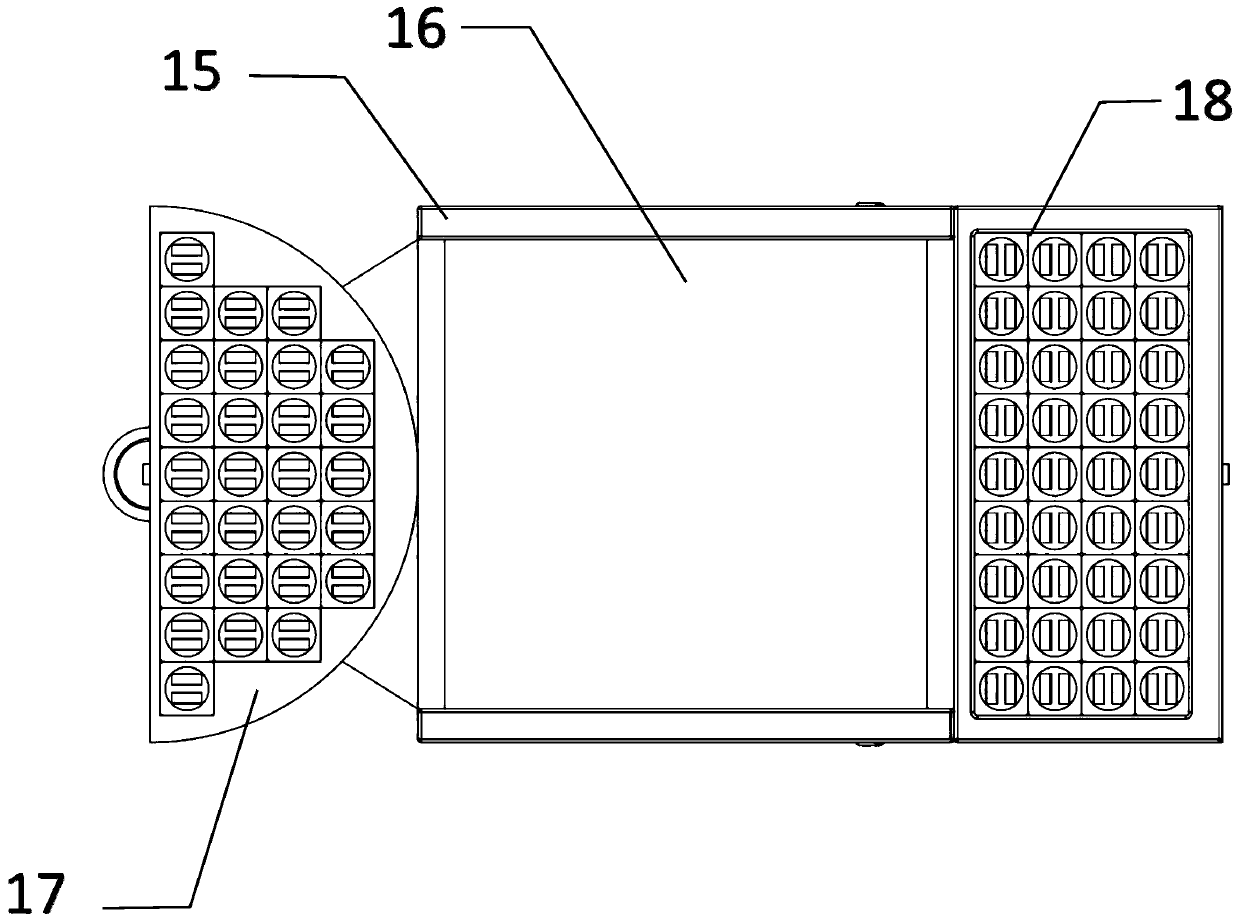 Supporting device for flexible transmission units