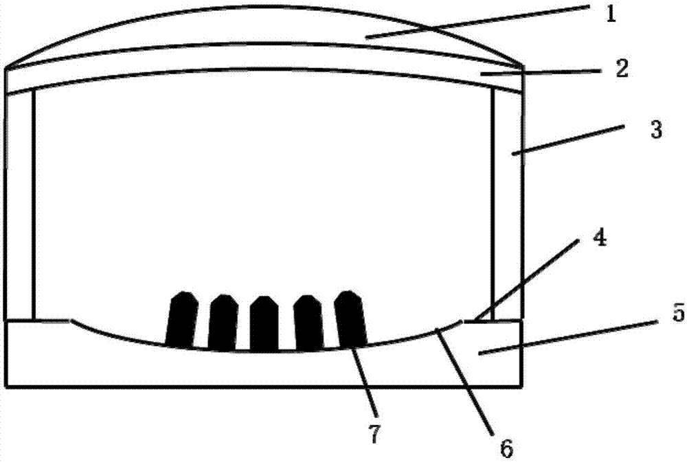 Curved-surface feed source transmitting and receiving integrated double ellipsoid lens antenna