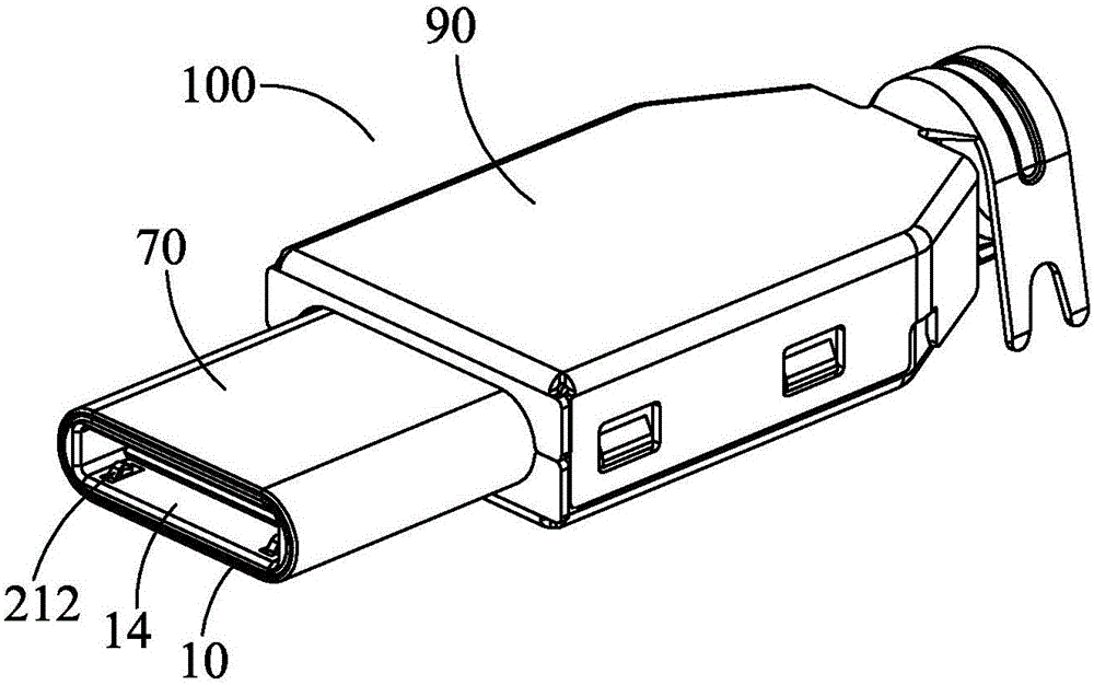 USB C type plug connector