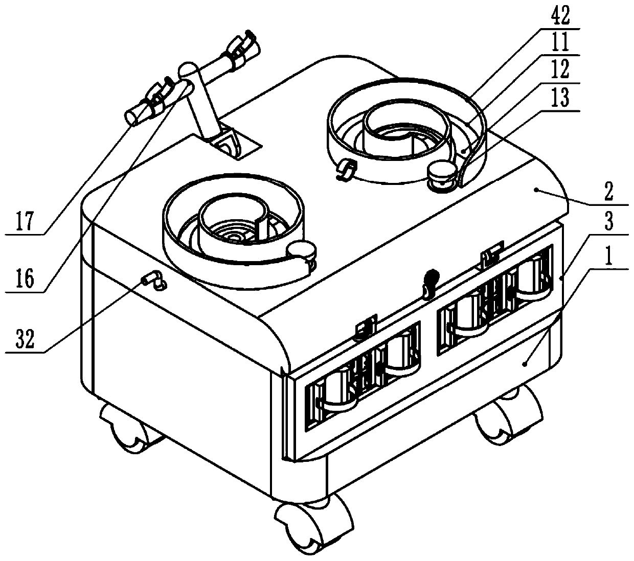 In-vitro fixing device for nephrosis dialysis tube