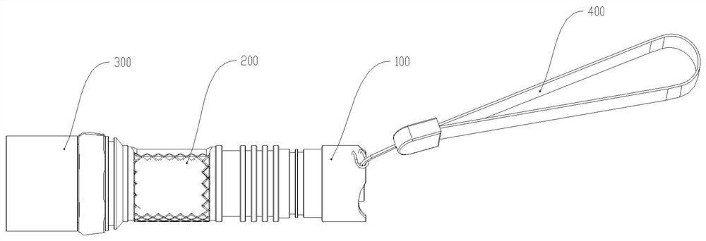 An anti-loosening tail cap mechanism and its lighting device