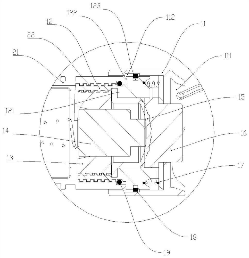 An anti-loosening tail cap mechanism and its lighting device