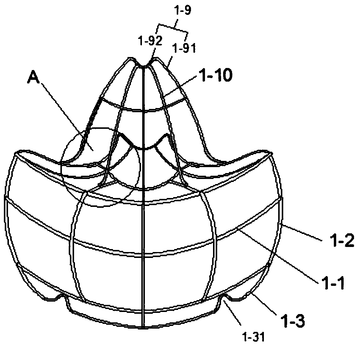 Breathable and environment-friendly mask supporting frame and sterilization mask applying same