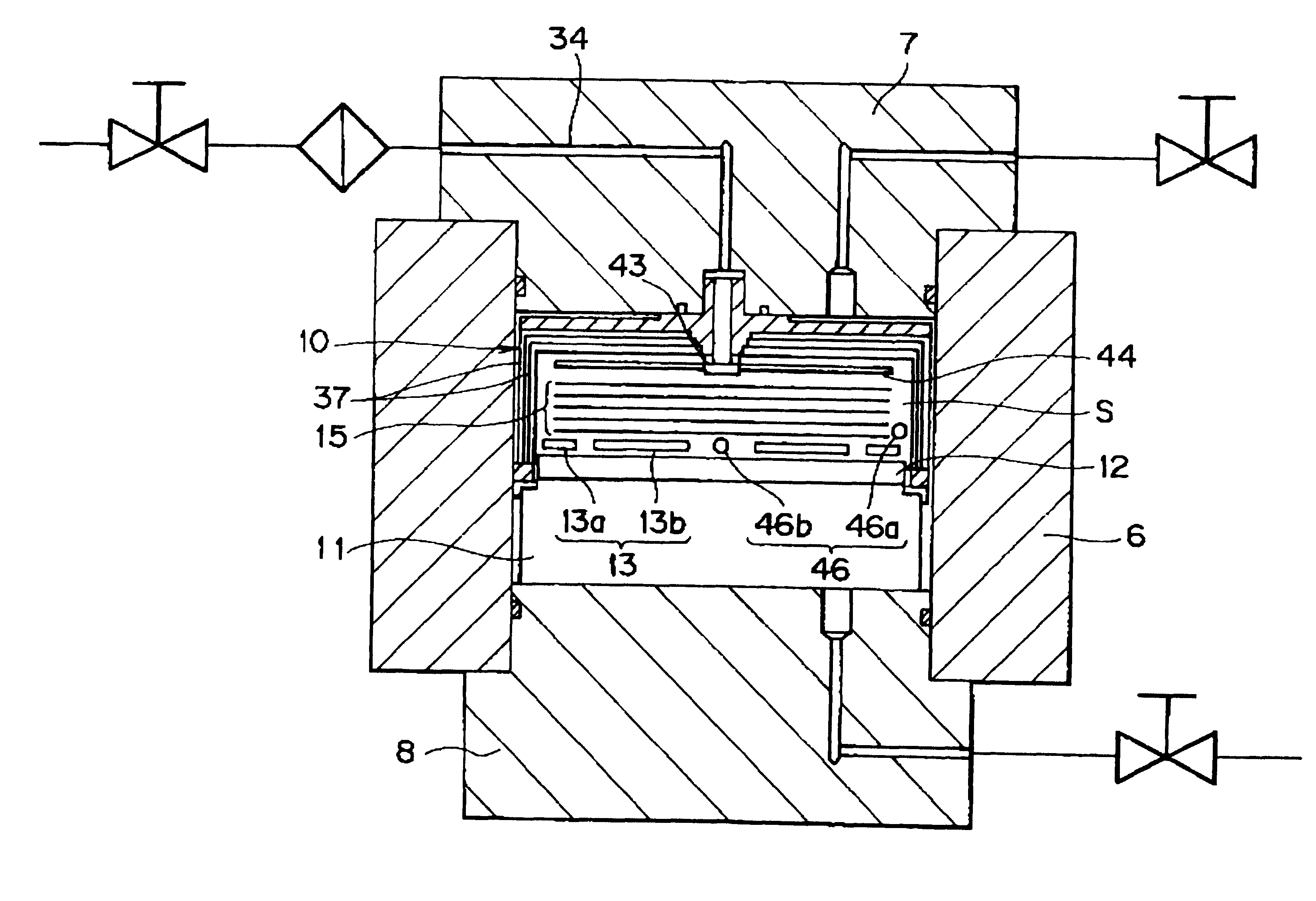 Method and device for high-temperature, high-pressure treatment of semiconductor wafer