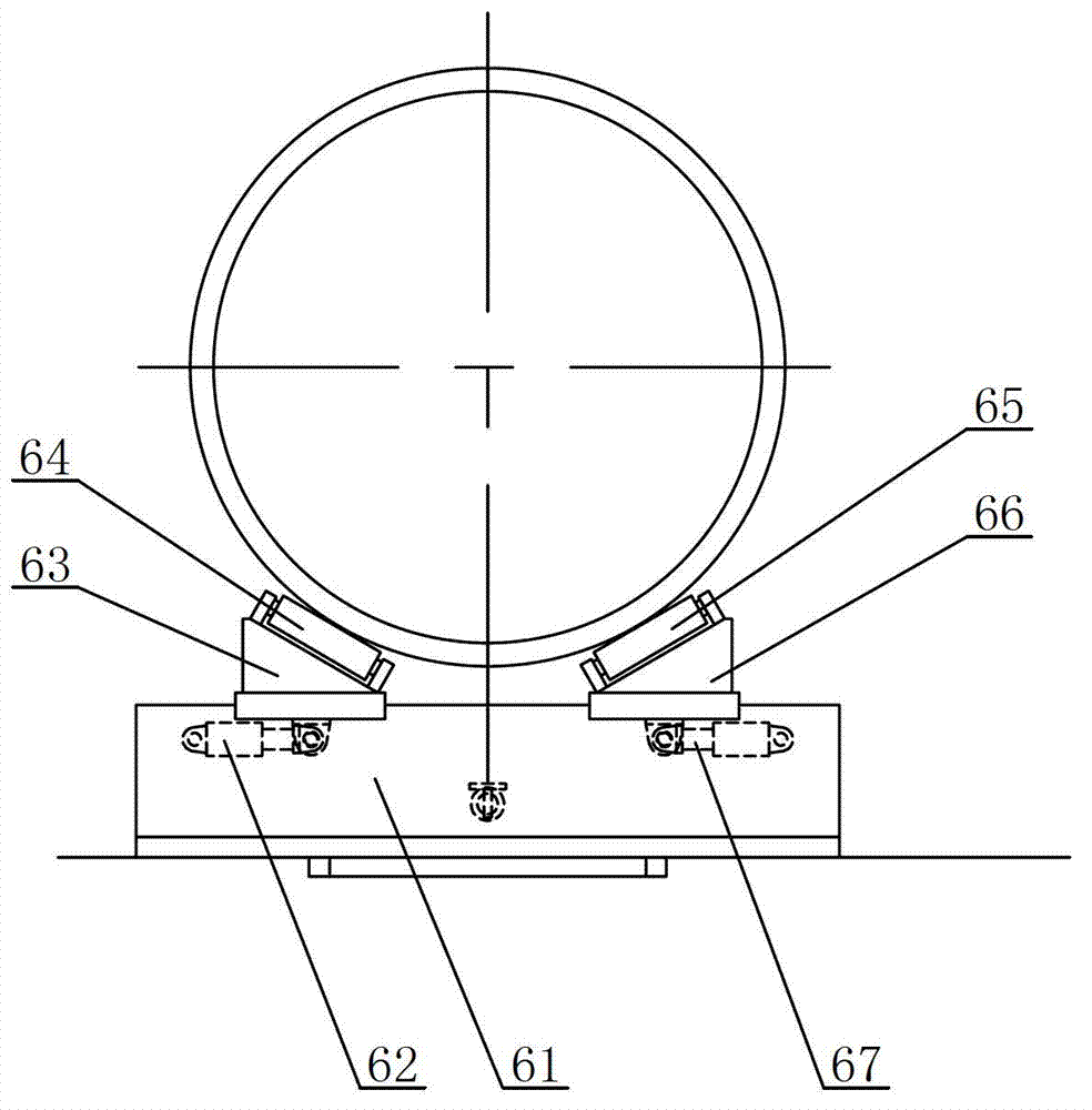 Device used for lengthening and welding barrel