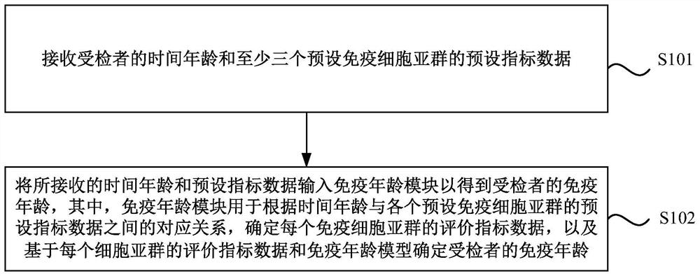 System, method, device and storage medium for determining immune age