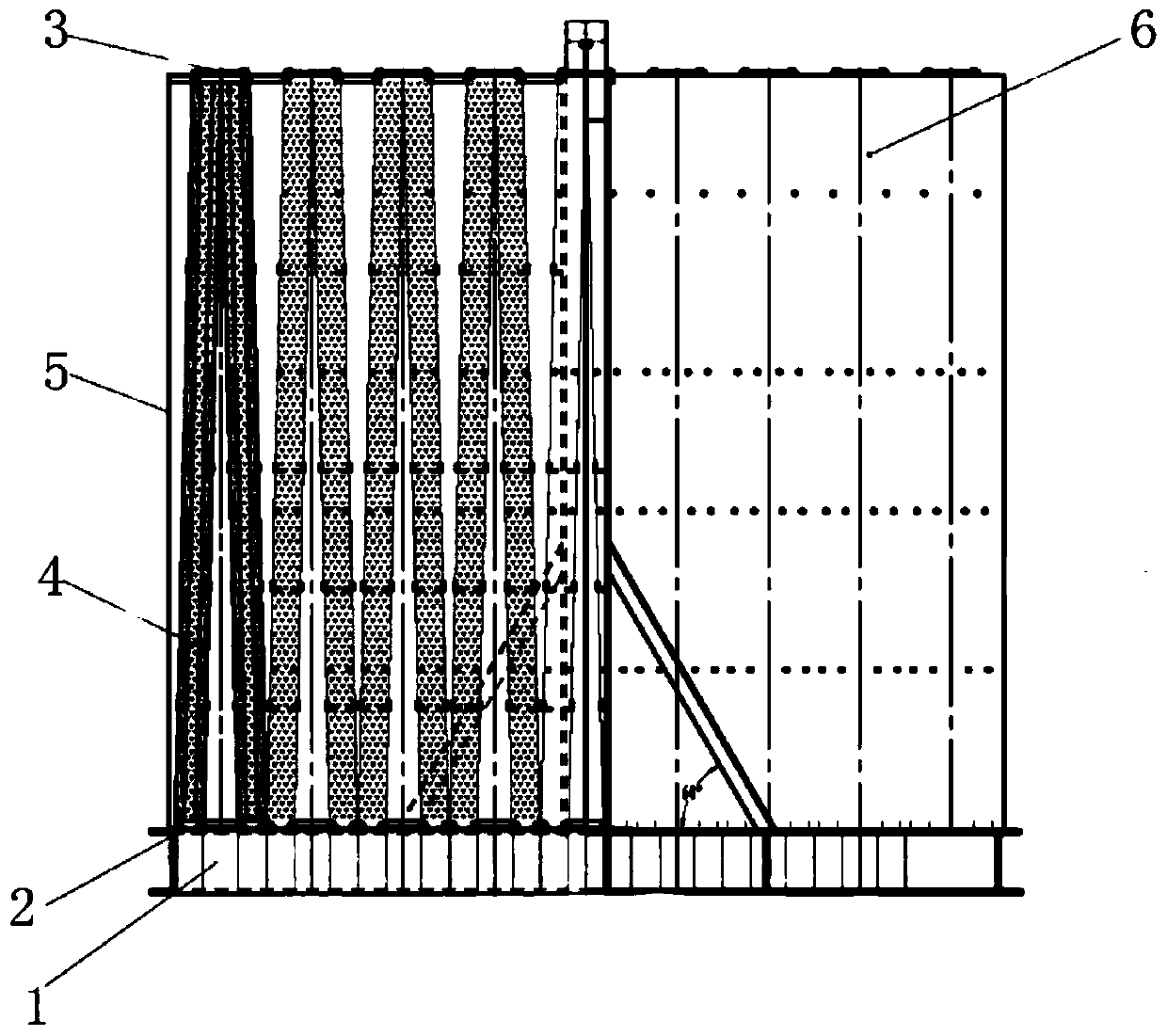 Low-resistance and energy-saving flue gas denitration catalyst module