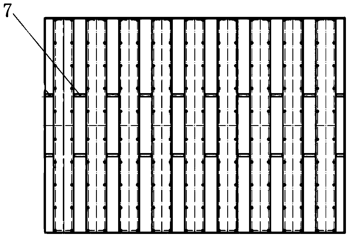 Low-resistance and energy-saving flue gas denitration catalyst module