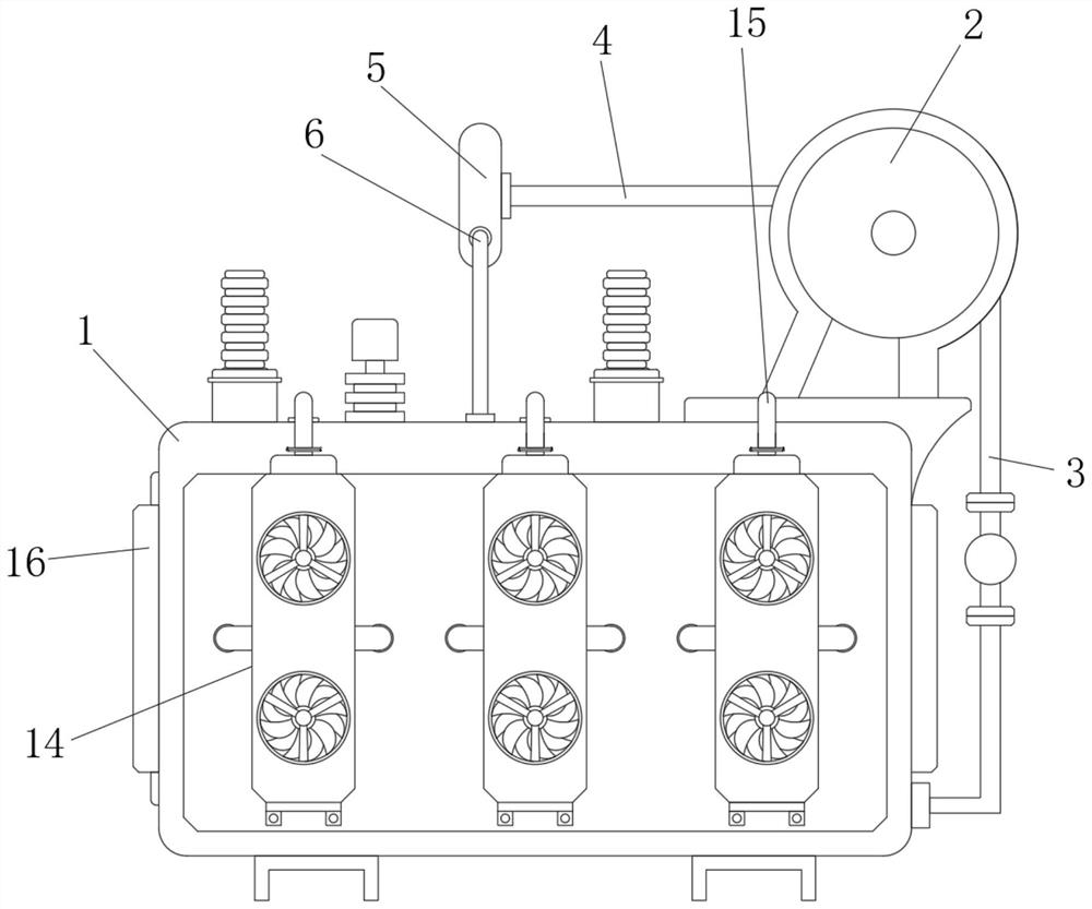 Transformer winding with efficient heat dissipation structure