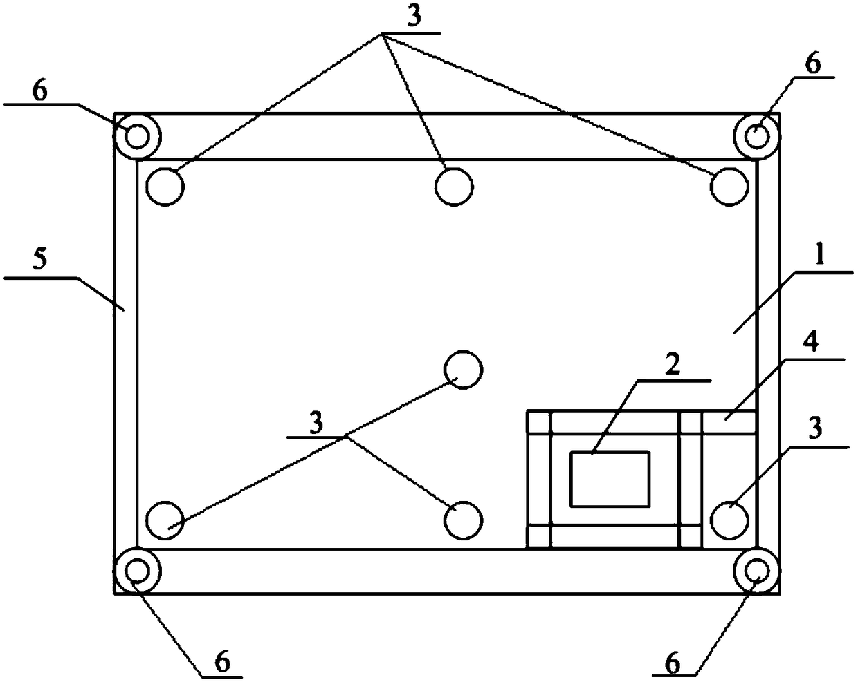 Anti-vibration installation method of temperature-compensated crystal oscillator