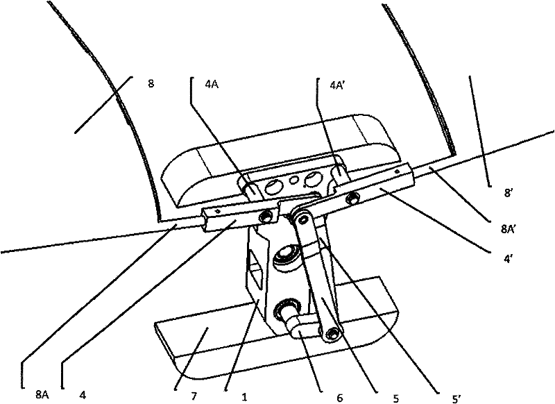 Flapping wing driving mechanism of two-level parallel gear reduction