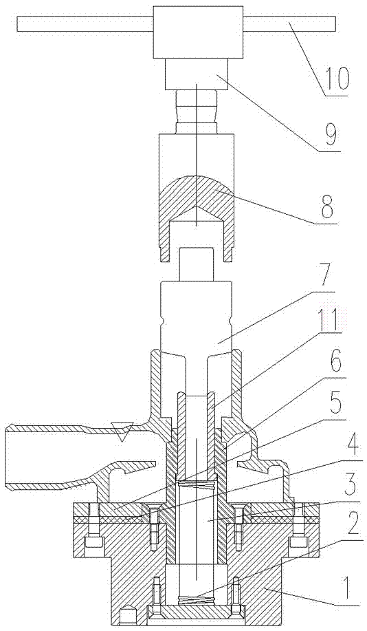Assembling device and method for shaft connection bearing of engine cooling water pump
