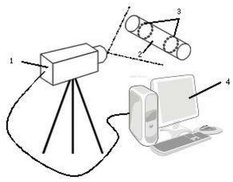 Monocular pose measurement method for rolling object based on color image