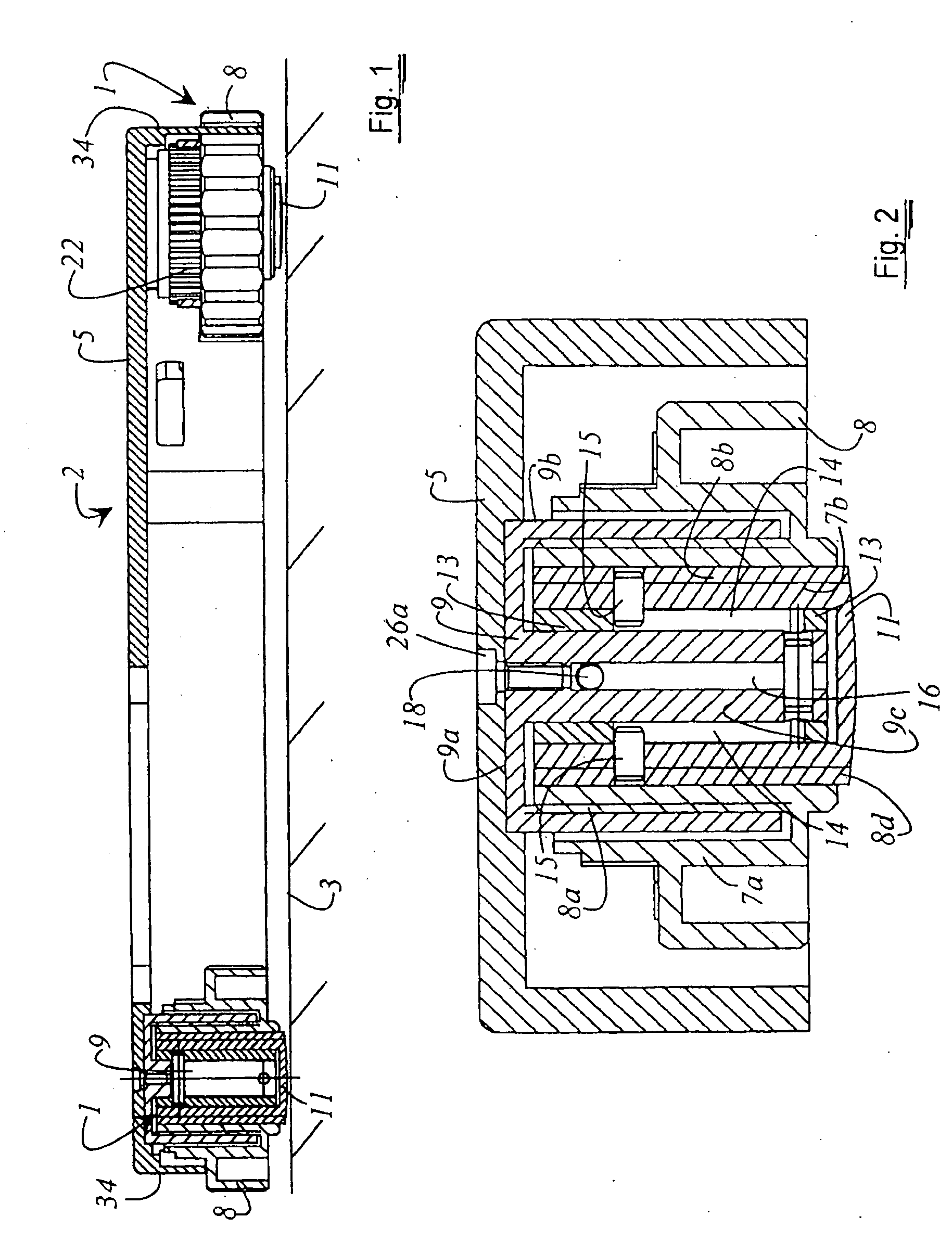 Height-adjusting device and support for optical systems, which comprises height-adjusting devices