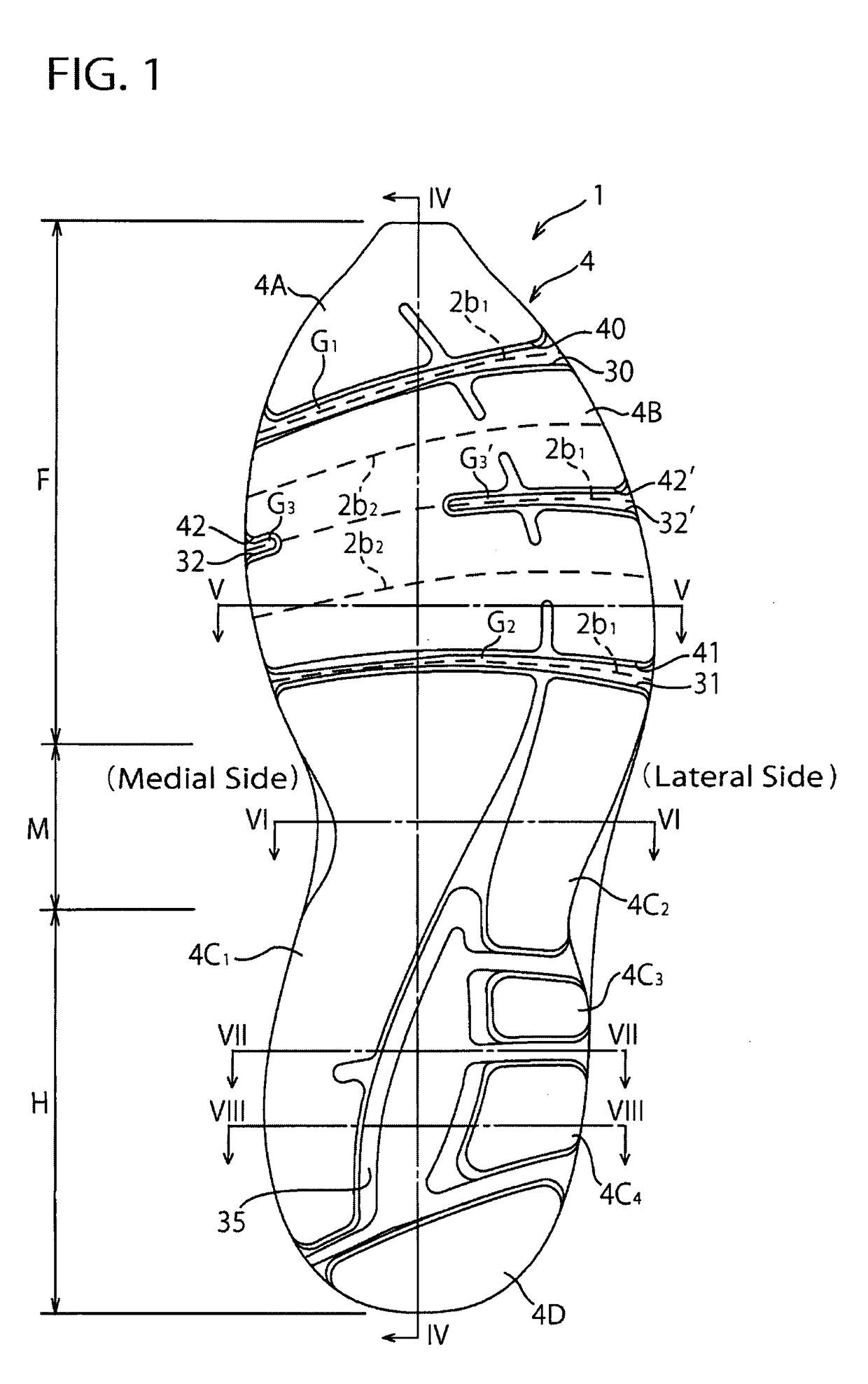 Sole Structure for a Sports Shoe