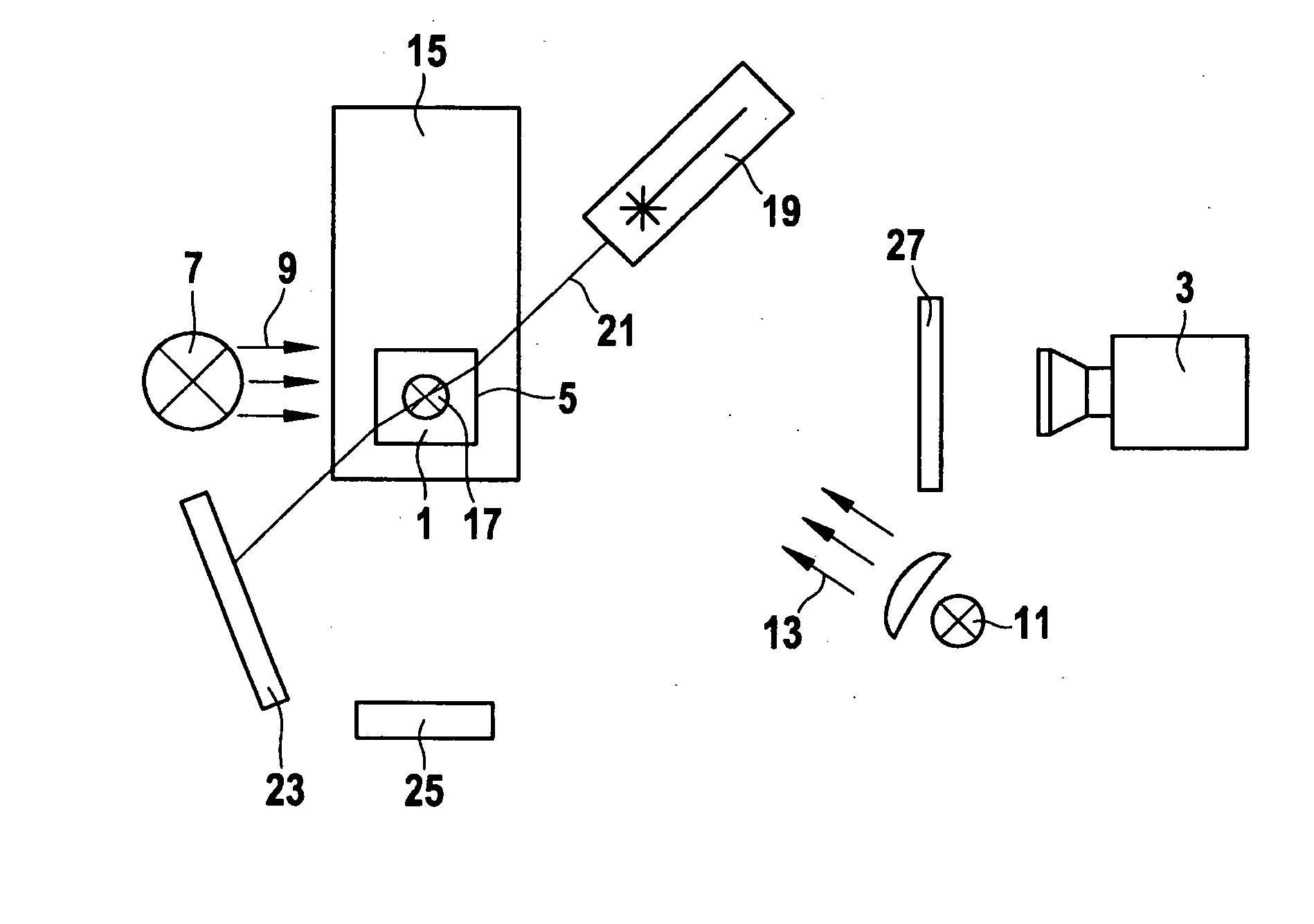 Device for optical characterization
