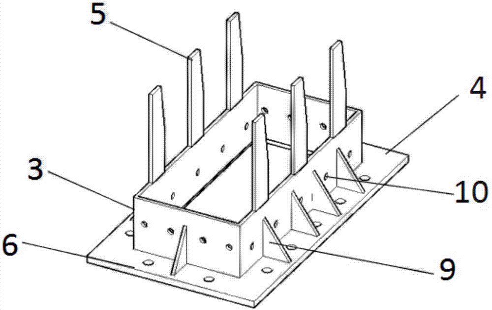 Positioning device for achieving embedded-sectional steel flat-joint bolt connection of concrete sectional prefabricated arch ribs and construction method of positioning device