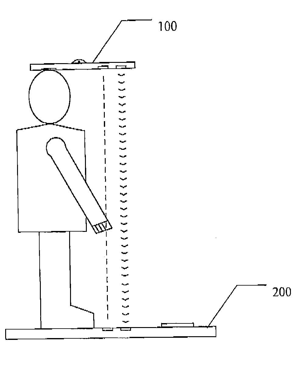 Body height measuring apparatus