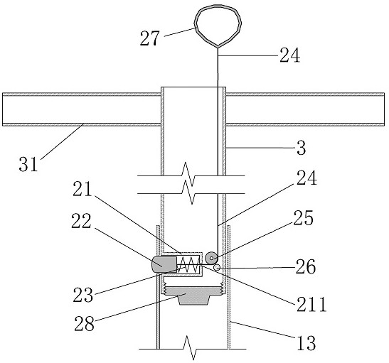 Pile head pre-cut-off device for plug-in cast-in-situ bored pile