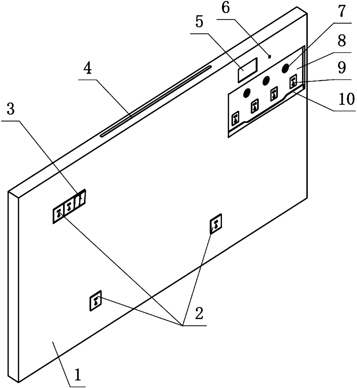 Integrated wall-mounted medical nursing system