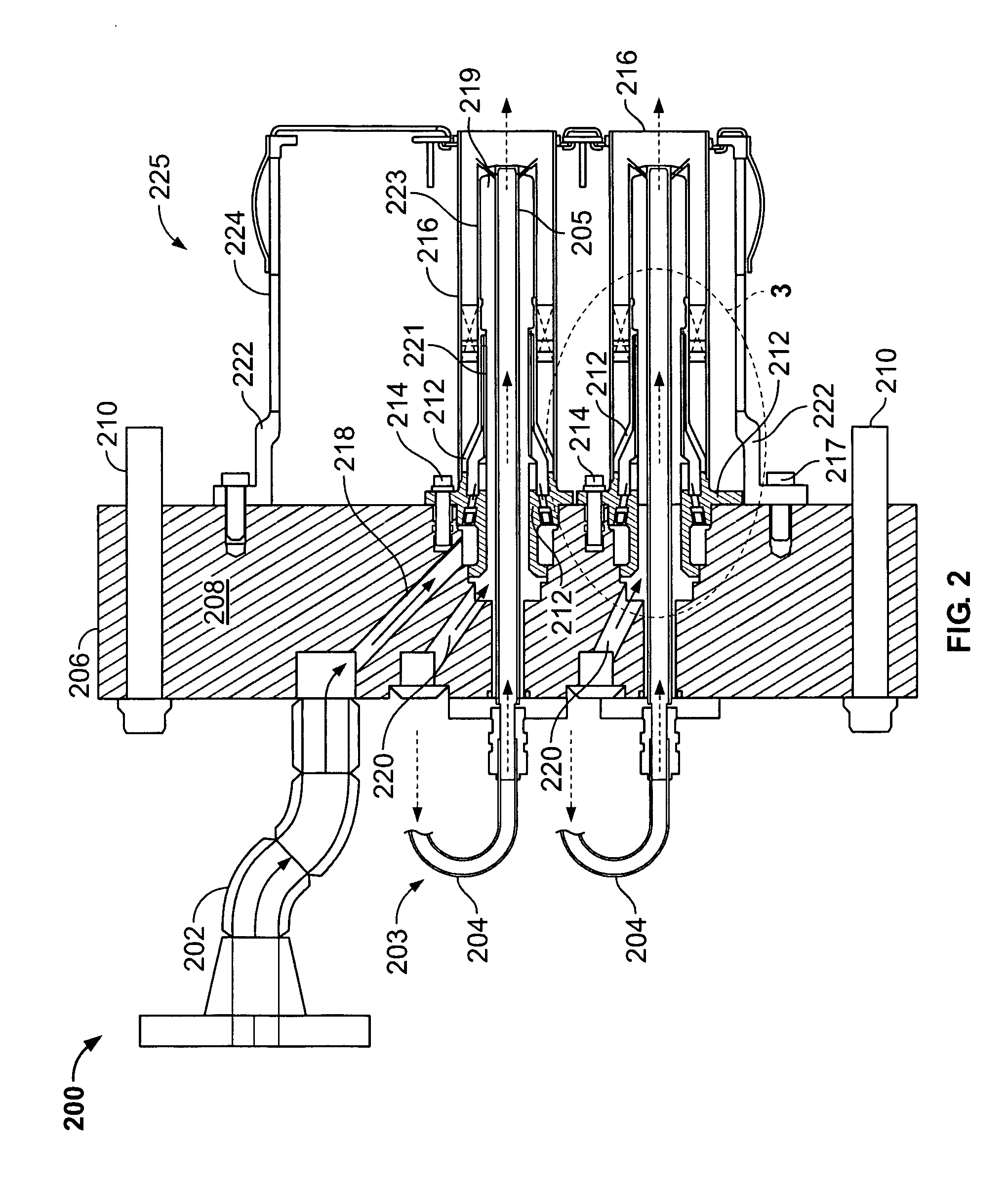 Combustion turbine engine and methods of assembly