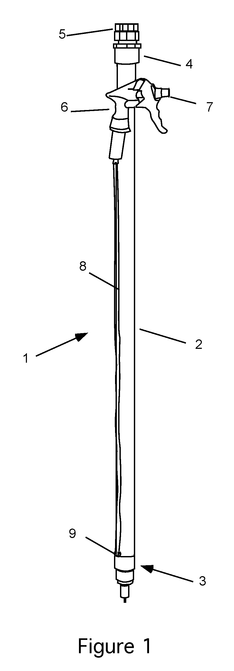 Applicator for dispensing gardening liquids