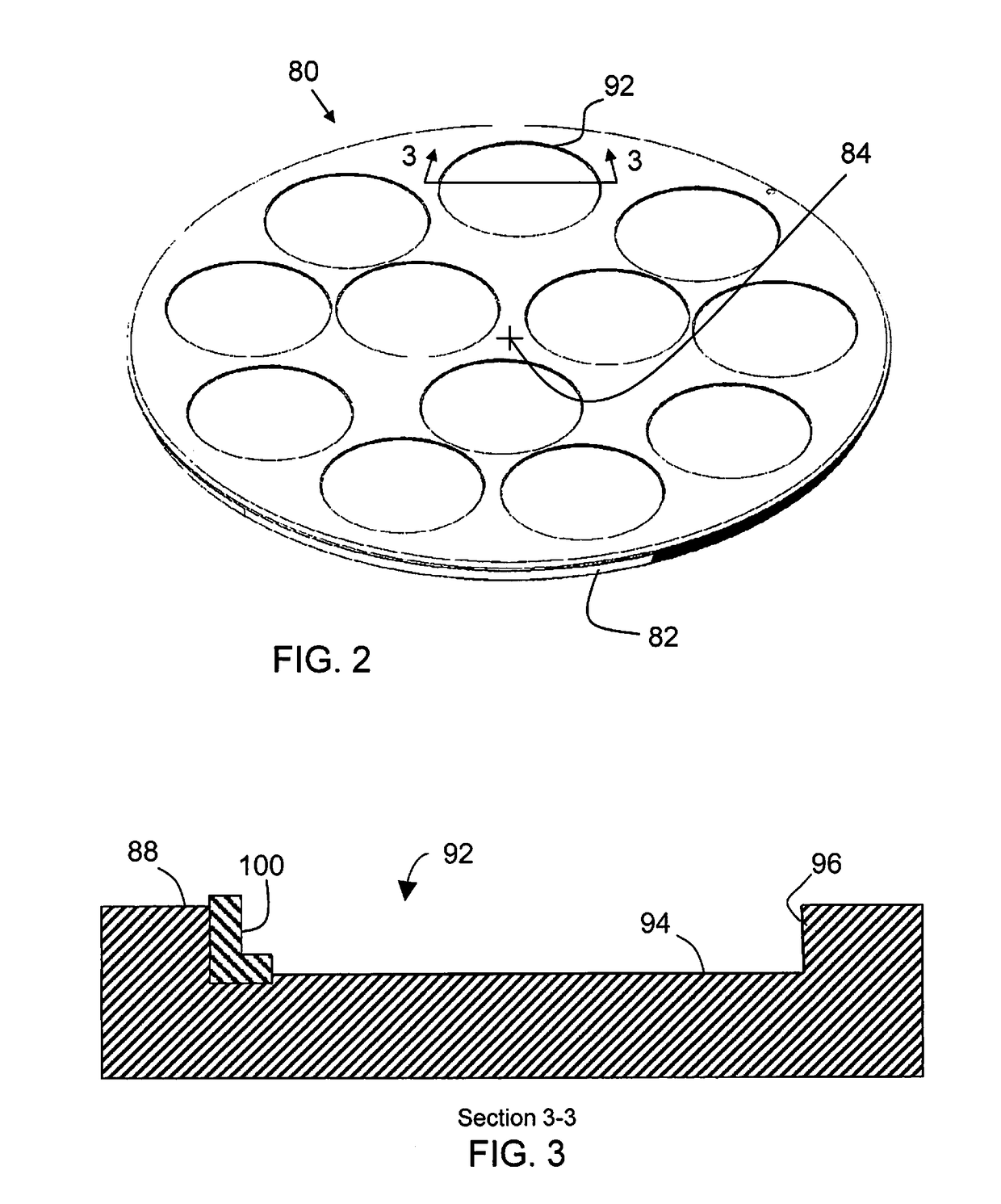 Wafer carrier having provisions for improving heating uniformity in chemical vapor deposition systems