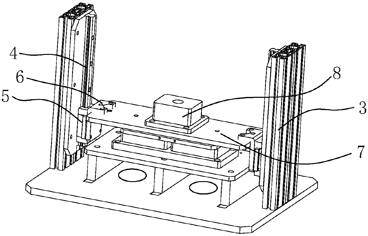 A cable head manufacturing device using electric control grating linkage