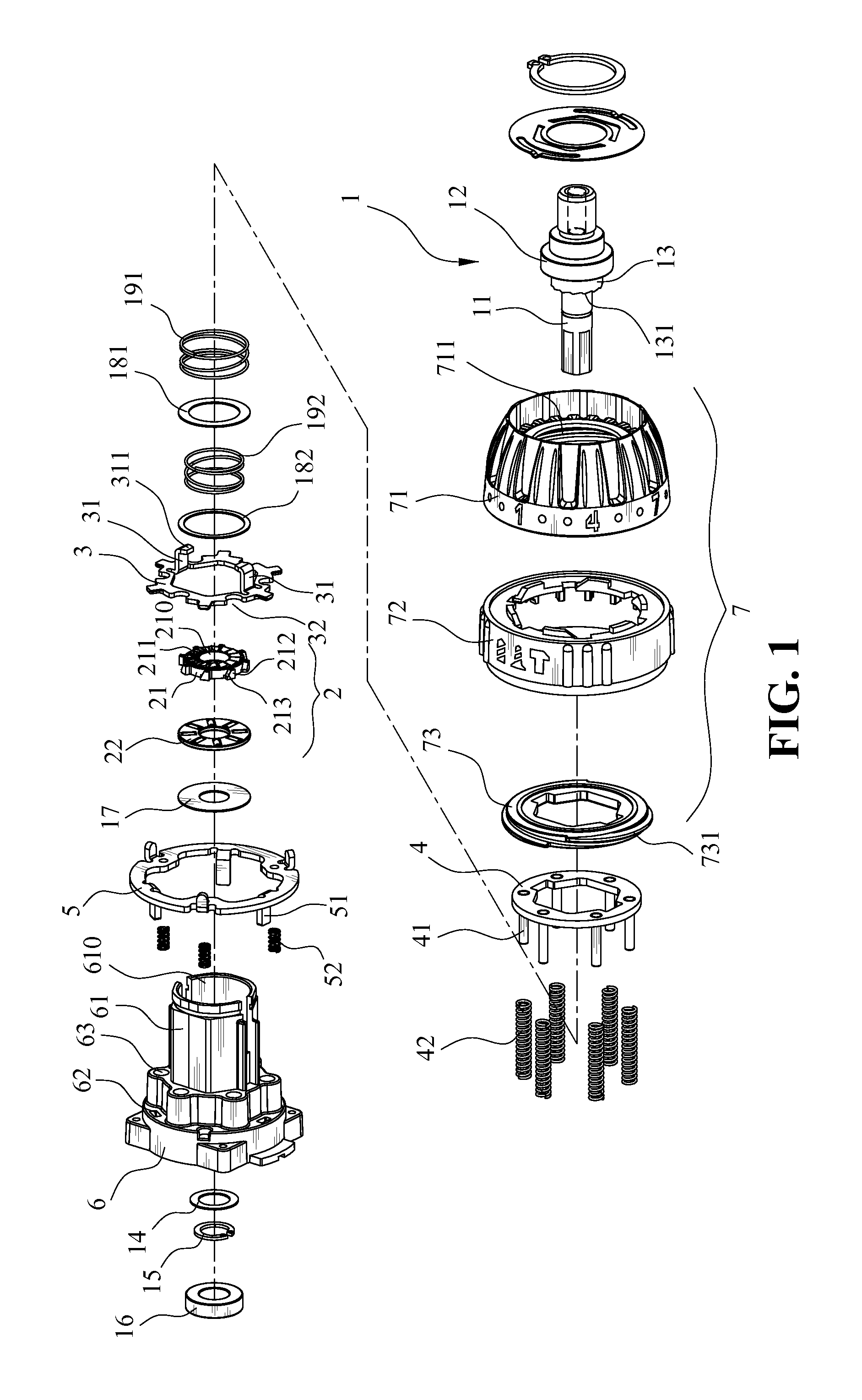 Output device for power tool having protection mechanism