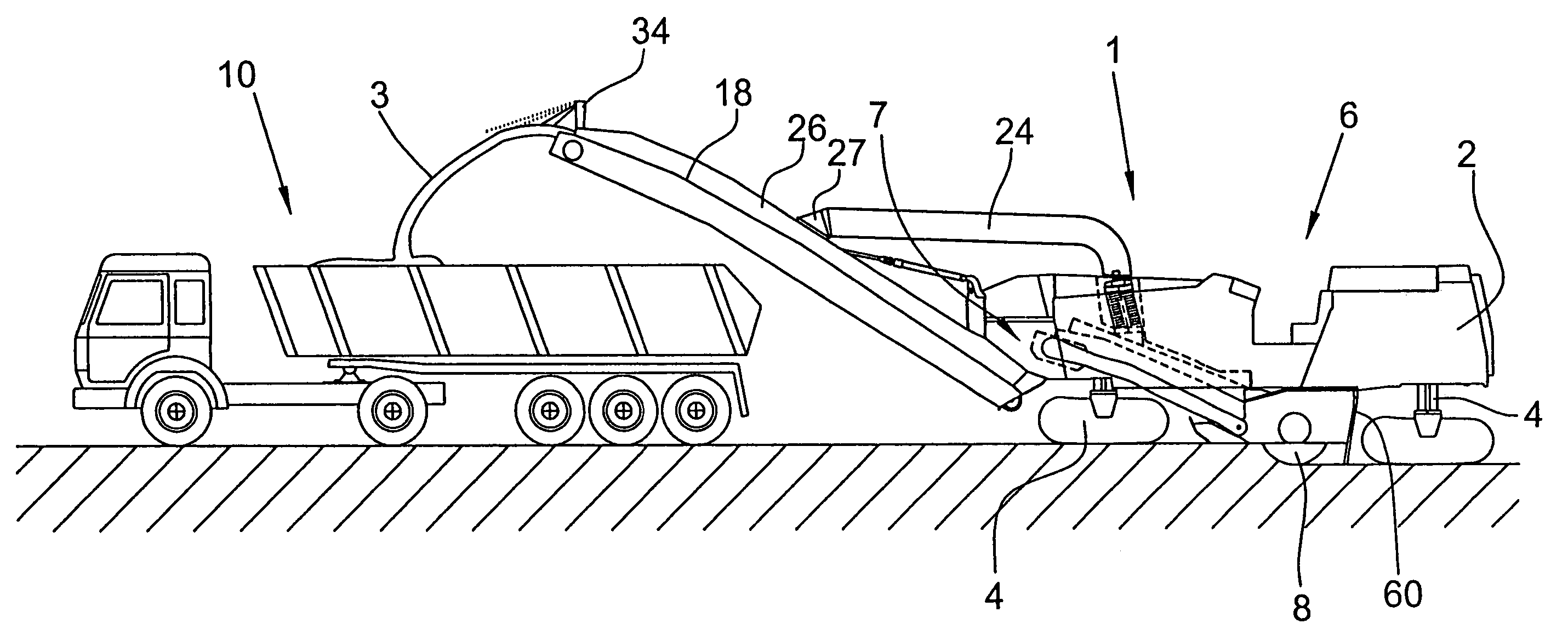 Suction device and suction method for the disposal of dust in milling machines